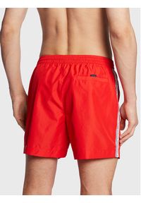 Calvin Klein Swimwear Szorty kąpielowe KM0KM00810 Czerwony Regular Fit. Kolor: czerwony. Materiał: syntetyk