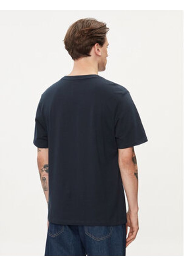 Pepe Jeans T-Shirt Claude PM509390 Granatowy Regular Fit. Kolor: niebieski. Materiał: bawełna
