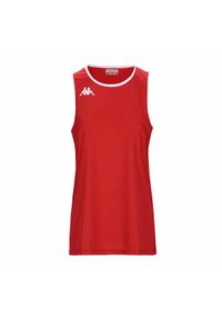 Damski dżersej bez rękawów Kappa Danca. Kolor: czerwony, biały, wielokolorowy. Materiał: jersey. Długość rękawa: bez rękawów. Sport: koszykówka