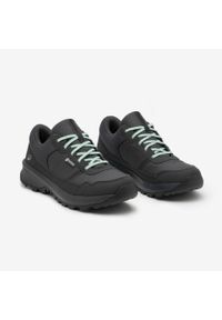 quechua - Buty turystyczne damskie Quechua NH100 wodoodporne. Okazja: na spacer. Kolor: niebieski, zielony, szary, wielokolorowy. Wzór: gładki. Styl: sportowy