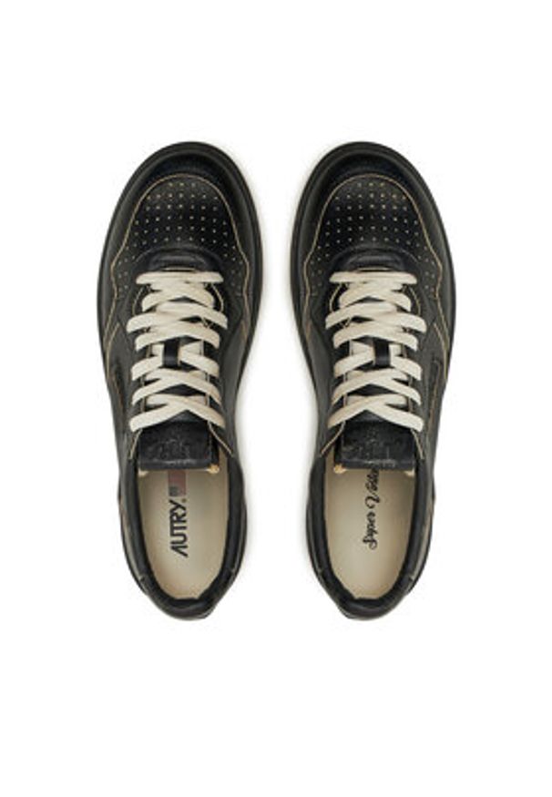 AUTRY Sneakersy AVLMBE02 Czarny. Kolor: czarny. Materiał: skóra