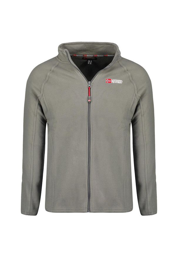 Bluza polarowa męska Geographical Norway TUG z zamkiem 235 g/m² szara.. Kolor: szary. Materiał: poliester