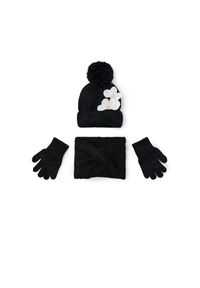 Komplet czapka, komin i rękawiczki Mayoral. Kolor: czarny #1