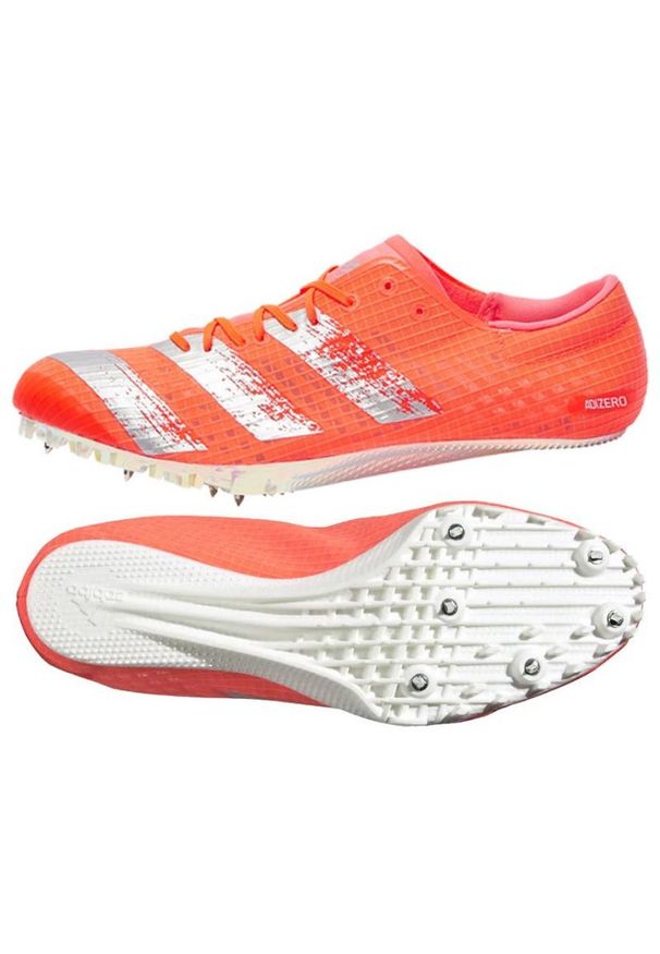 Adidas - Buty kolce do biegania adidas Adizero Finesse Spikes M EE4598 różowe. Zapięcie: sznurówki. Kolor: różowy. Materiał: syntetyk. Sport: bieganie