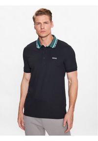 BOSS - Boss Polo 50488270 Granatowy Slim Fit. Typ kołnierza: polo. Kolor: niebieski. Materiał: syntetyk