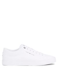 TOMMY HILFIGER - Tommy Hilfiger Tenisówki Th Hi Vulc Low Canvas FM0FM04882 Biały. Kolor: biały