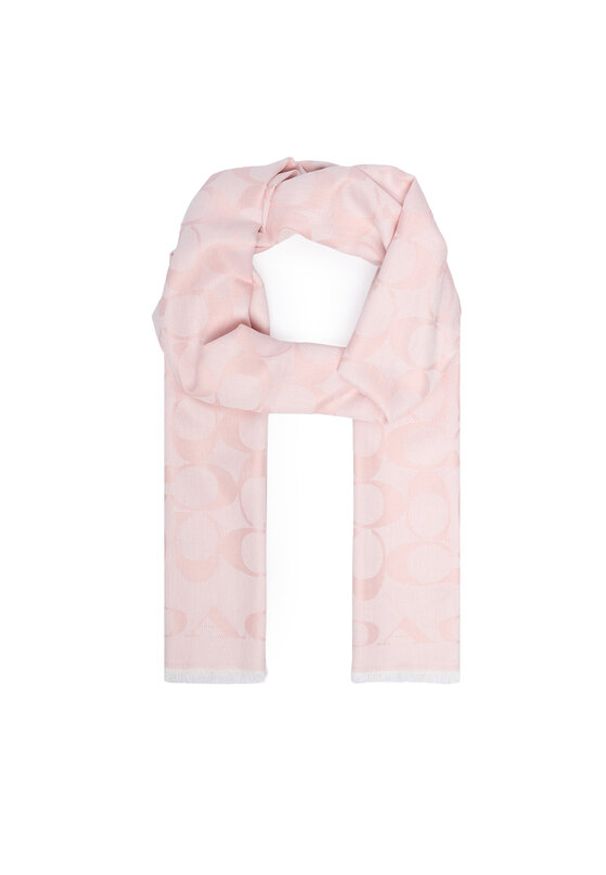 Coach Szal 29CB690 Różowy jasny. Kolor: różowy. Materiał: jedwab