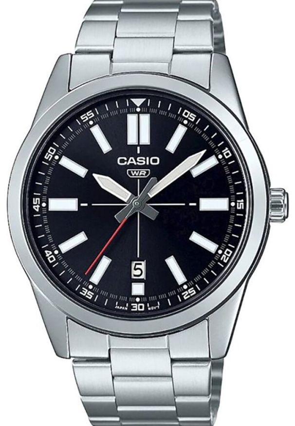 Zegarek Casio Zegarek Męski Casio COLLECTION Czarny Srebrzysty ( 41 mm). Kolor: czarny