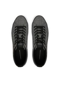 TOMMY HILFIGER - Tommy Hilfiger Tenisówki Th Hi Vulc Core Low Chambray FM0FM05818 Szary. Kolor: szary. Materiał: materiał #6