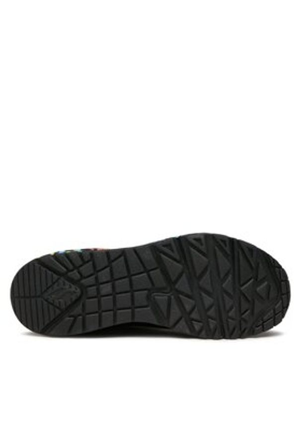 skechers - Skechers Sneakersy Highlight Love 177981/BKMT Czarny. Kolor: czarny. Materiał: skóra