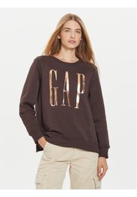 GAP - Gap Bluza 540907-05 Brązowy Relaxed Fit. Kolor: brązowy. Materiał: bawełna, syntetyk #1