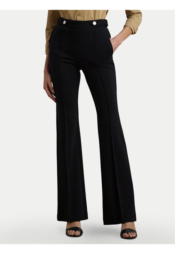 Lauren Ralph Lauren - LAUREN RALPH LAUREN Spodnie materiałowe 200971132001 Czarny Bootcut Fit. Kolor: czarny. Materiał: wiskoza