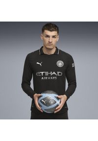 Puma - Męska autentyczna koszulka wyjazdowa z długim rękawem Manchester City 25/26 PUMA. Kolor: czarny. Długość rękawa: długi rękaw. Długość: długie. Sport: piłka nożna