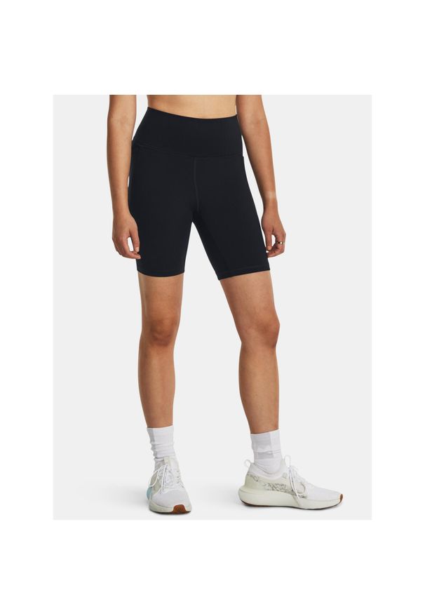 Spodenki treningowe damskie Under Armour Meridian Bike 7in. Kolor: czarny. Długość: krótkie