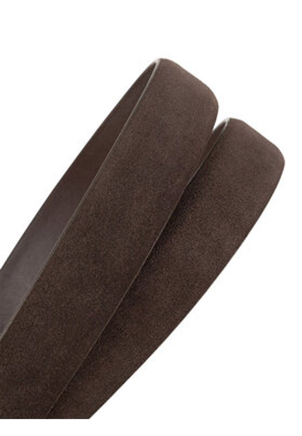 Gino Rossi Pasek Damski BLYL24004-1-S Brązowy. Kolor: brązowy. Materiał: zamsz, skóra