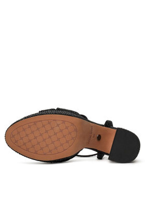 Nine West Sandały S3SH005-01A Czarny. Kolor: czarny. Materiał: materiał