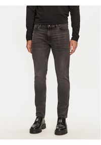 Hugo Jeansy 734 50522140 Czarny Extra Slim Fit. Kolor: czarny