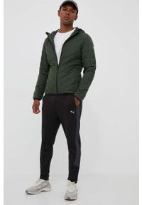 EA7 Emporio Armani kurtka puchowa męska kolor zielony przejściowa. Typ kołnierza: kaptur. Kolor: zielony. Materiał: puch #6