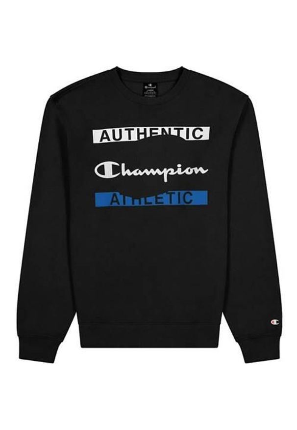 Bluza sportowa męska Champion Crewneck Sweatshirt. Kolor: czarny, wielokolorowy