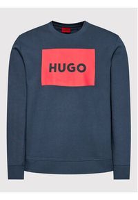 Hugo Bluza Duragol222 50467944 Granatowy Regular Fit. Kolor: niebieski. Materiał: bawełna