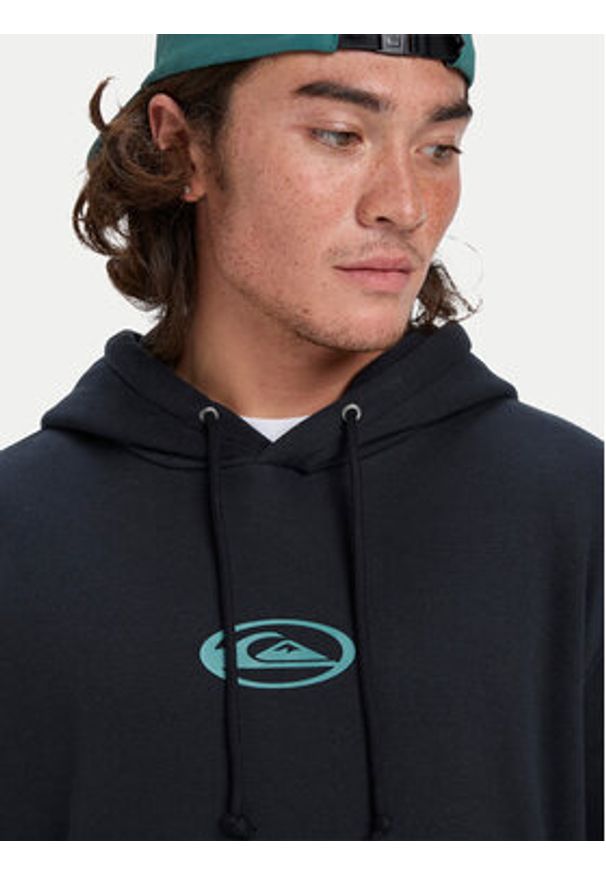 Quiksilver Bluza Salt Water Graphic EQYFT05126 Czarny Regular Fit. Kolor: czarny. Materiał: syntetyk, bawełna