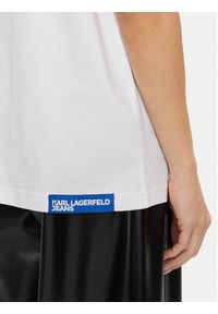 Karl Lagerfeld Jeans T-Shirt 246J1706 Biały Relaxed Fit. Kolor: biały. Materiał: bawełna #3