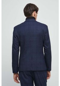 medicine - Medicine marynarka męska kolor granatowy. Kolor: niebieski. Materiał: tkanina. Styl: klasyczny #3