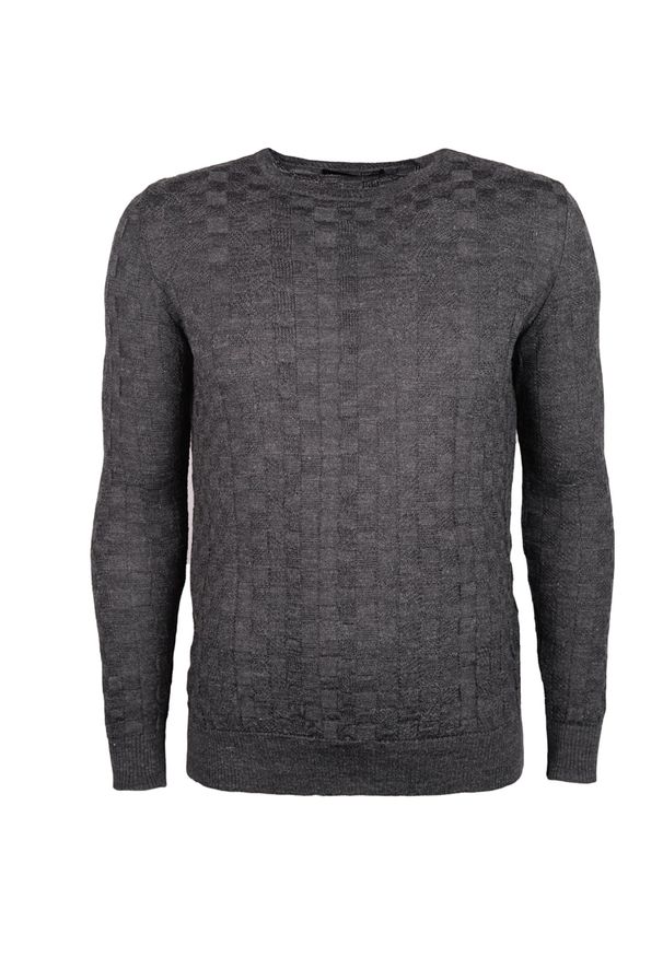 Xagon Man Sweter | WX81205 | Mężczyzna | Szary. Okazja: na co dzień. Kolor: szary. Materiał: wełna, akryl. Styl: casual