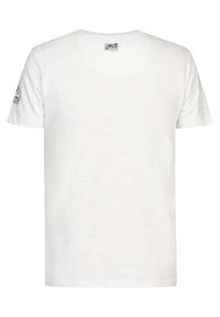 Petrol Industries T-Shirt M-1030-TSR626 Biały Regular Fit. Kolor: biały