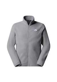 Bluza męska The North Face Glacier Full-Zip Fleece 0A8D0RCQI1 - szara. Okazja: na co dzień. Kolor: szary. Materiał: poliester. Styl: casual, klasyczny #1