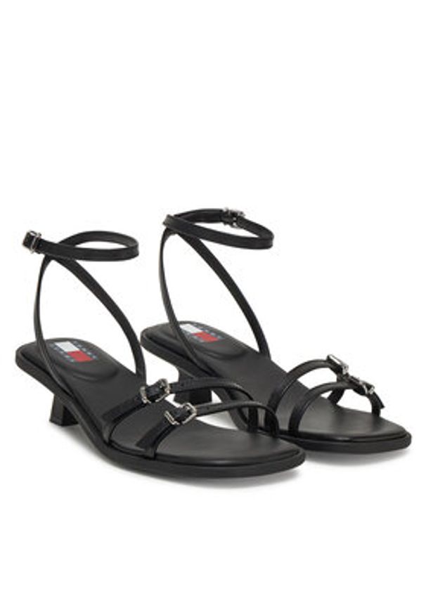 Tommy Jeans Sandały The Noho Sandal EN0EN02779 Czarny. Kolor: czarny. Materiał: skóra