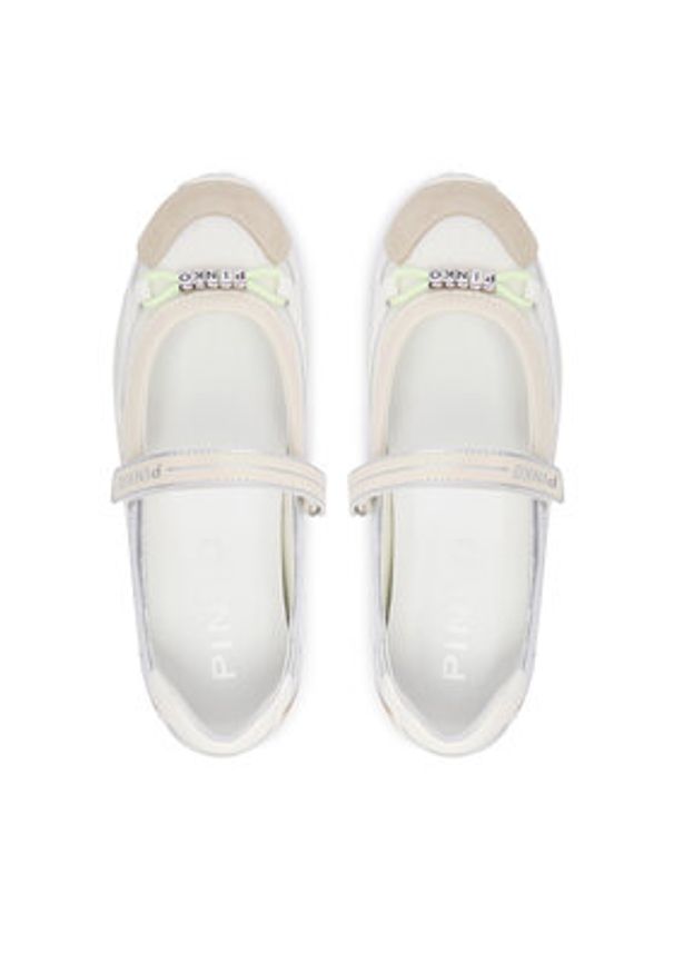 Pinko - PINKO Baleriny SS0187 P020 Beżowy jasny. Kolor: beżowy. Materiał: skóra