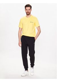 Champion T-Shirt 218539 Żółty Regular Fit. Kolor: żółty. Materiał: bawełna