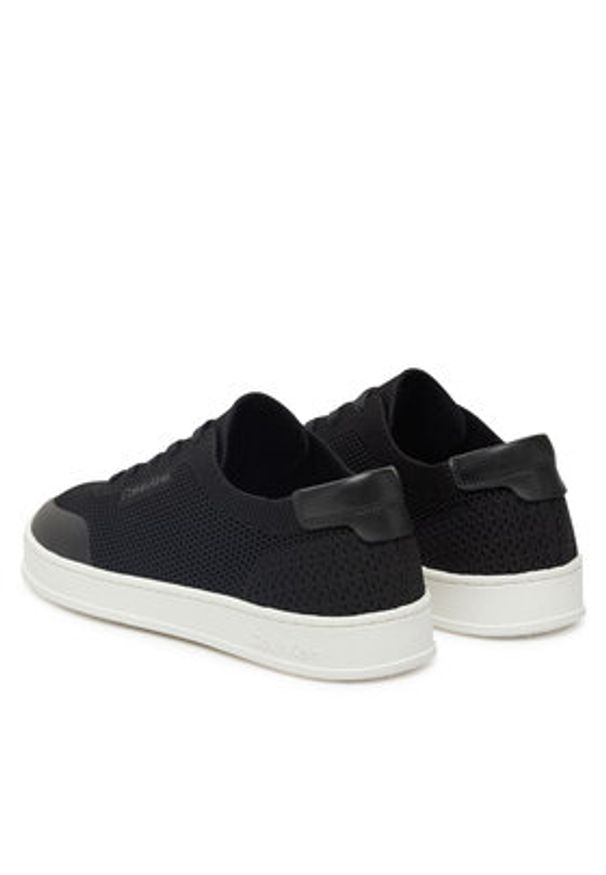 Calvin Klein Sneakersy Low Top Lace Up Knit HM0HM01726 Czarny. Kolor: czarny. Materiał: materiał