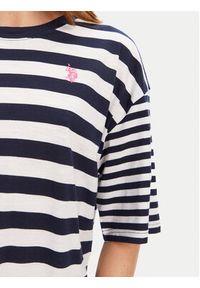 U.S. Polo Assn. T-Shirt WUP0682 Granatowy Loose Fit. Typ kołnierza: polo. Kolor: niebieski. Materiał: bawełna #4