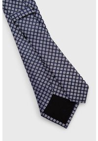 BOSS - Boss krawat kolor czarny. Kolor: czarny. Materiał: materiał