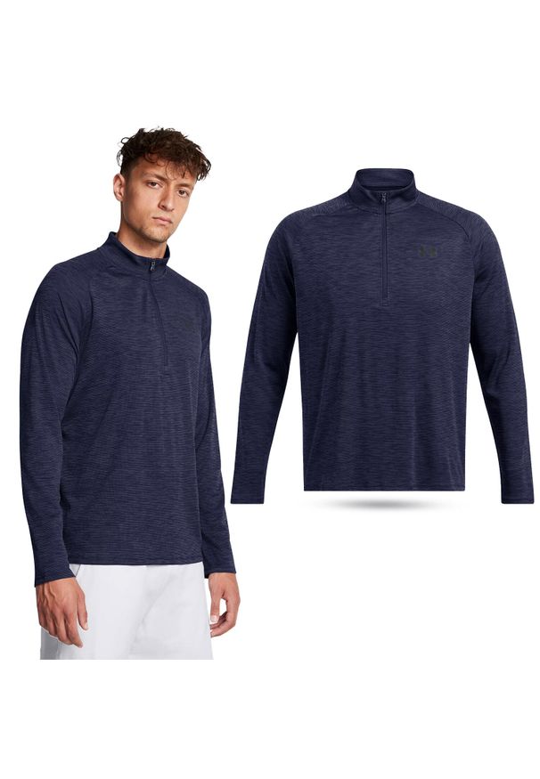 Koszulka męska Under Armour 1382797-410 LaKoszulka męska treningowa Under Armour. Kolor: niebieski. Długość rękawa: długi rękaw. Długość: długie
