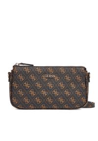 Guess Torebka Noelle II Mini HWQG96 72710 Brązowy. Kolor: brązowy. Materiał: skórzane