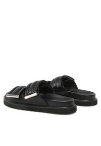DeeZee Klapki 86009-4 Czarny. Kolor: czarny. Materiał: skóra
