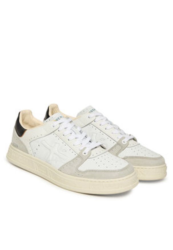 Premiata Sneakersy QUINN VAR 6003 Biały. Kolor: biały. Materiał: skóra