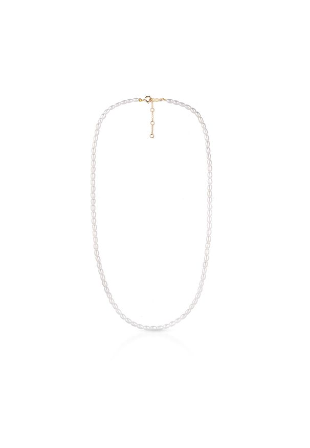 W.KRUK - Naszyjnik złoty z perłami. Materiał: złote. Kolor: złoty. Kamień szlachetny: perła