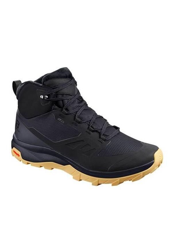 salomon - Buty trekkingowe męskie Salomon Outsnap Cswp. Kolor: szary. Materiał: syntetyk, materiał. Szerokość cholewki: normalna. Sport: turystyka piesza