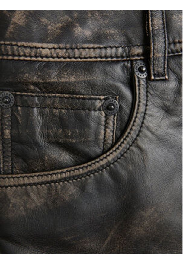 JJXX Spódnica z imitacji skóry Hailey 12249884 Czarny Regular Fit. Kolor: czarny. Materiał: skóra
