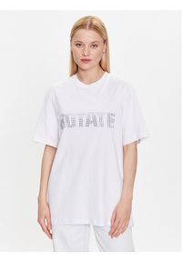 ROTATE T-Shirt Aster 700320400 Biały Regular Fit. Kolor: biały. Materiał: bawełna #1