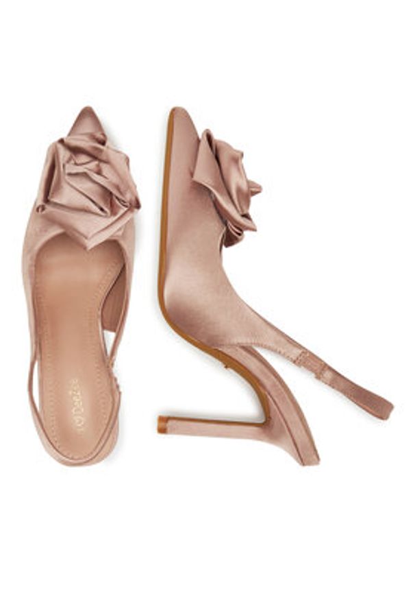 DeeZee Szpilki R705-3 Różowy. Kolor: różowy. Materiał: materiał. Obcas: na szpilce