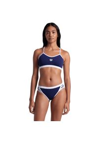 Arena Bikini Icons Cross Back Solid Navy/Wit. Kolor: niebieski #1