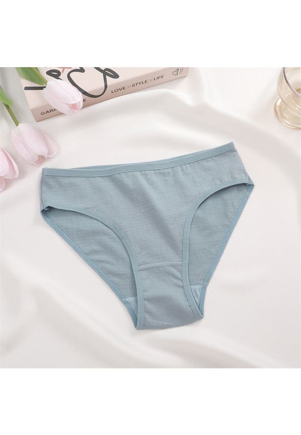 Intica - Figi gładkie dopasowane z wysokiej jakości materiałów Yongja. Kolor: niebieski. Materiał: materiał. Wzór: gładki