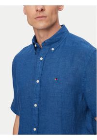 TOMMY HILFIGER - Tommy Hilfiger Koszula MW0MW41531 Niebieski Regular Fit. Kolor: niebieski. Materiał: len #3