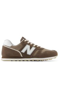 Buty unisex New Balance ML373WW2 - brązowe. Okazja: na co dzień. Kolor: brązowy. Materiał: guma, skóra, syntetyk, materiał. Szerokość cholewki: normalna. Model: New Balance 373