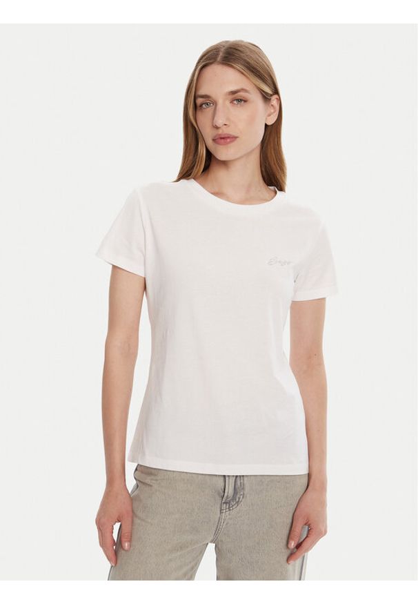 BOSS T-Shirt 50549184 Biały Regular Fit. Kolor: biały. Materiał: bawełna